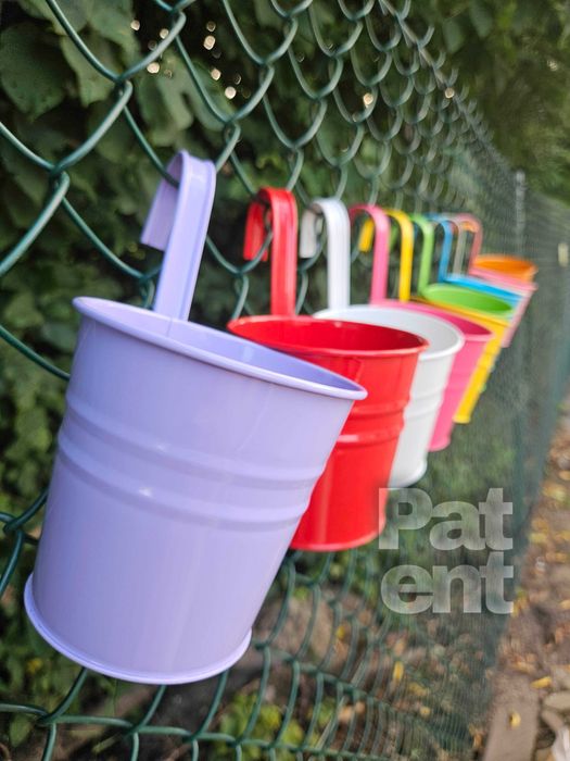 Doniczki kolorowe 10 sztuk na rośliny wiaty do ogrodu na balkon taras