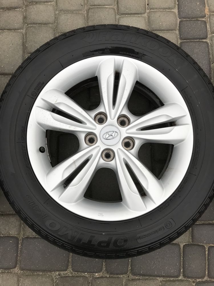 Alufelgi 5x114,3 17 cali Hyundai Tucson Kona ix35 opony 225/60/17