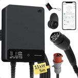 dé Wallbox typ 2 11 kW z aplikacją i RFID, 6-16 A, 3-fazowa EV 400V 5m