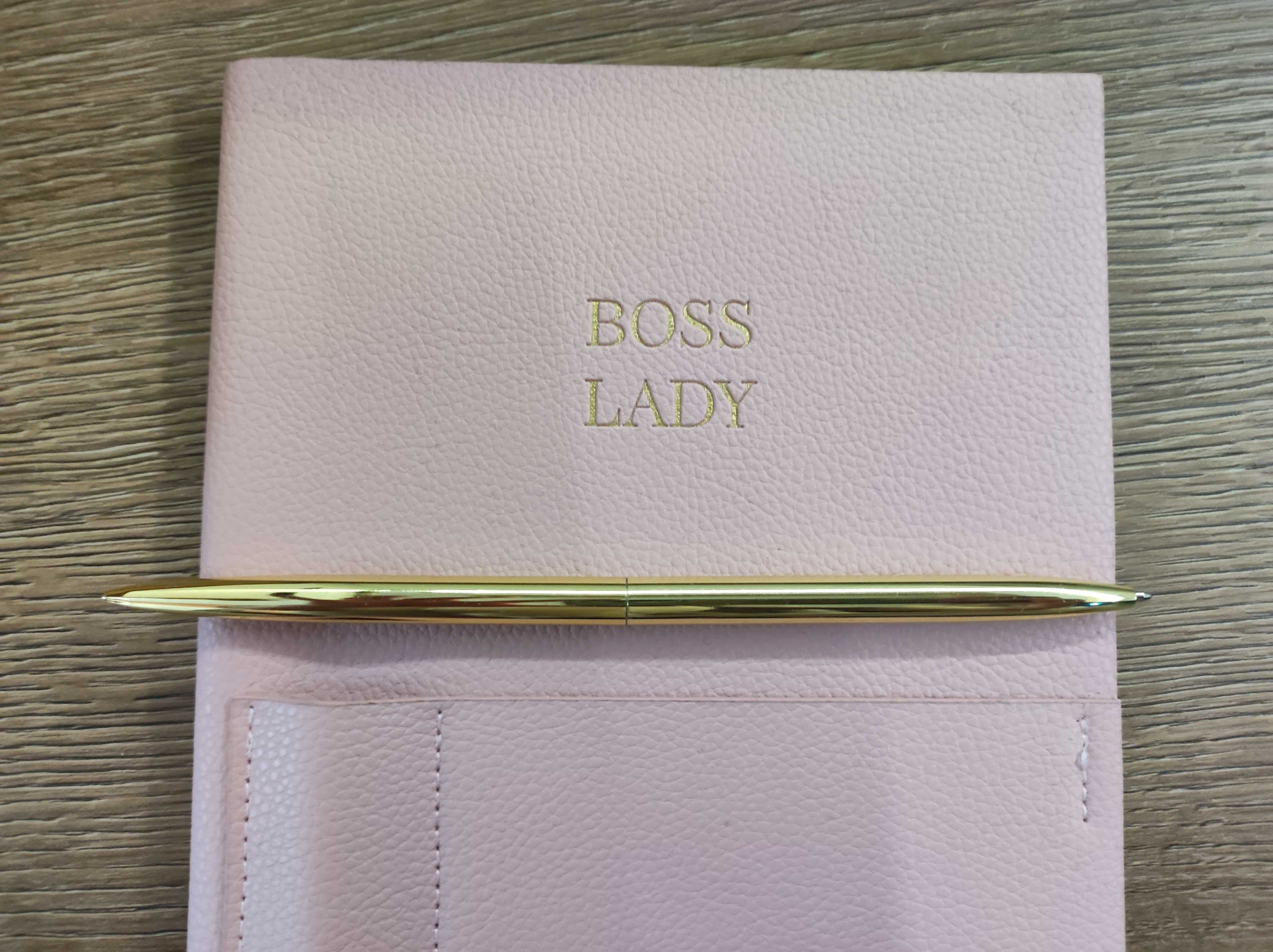 Różowy notes Boss Lady