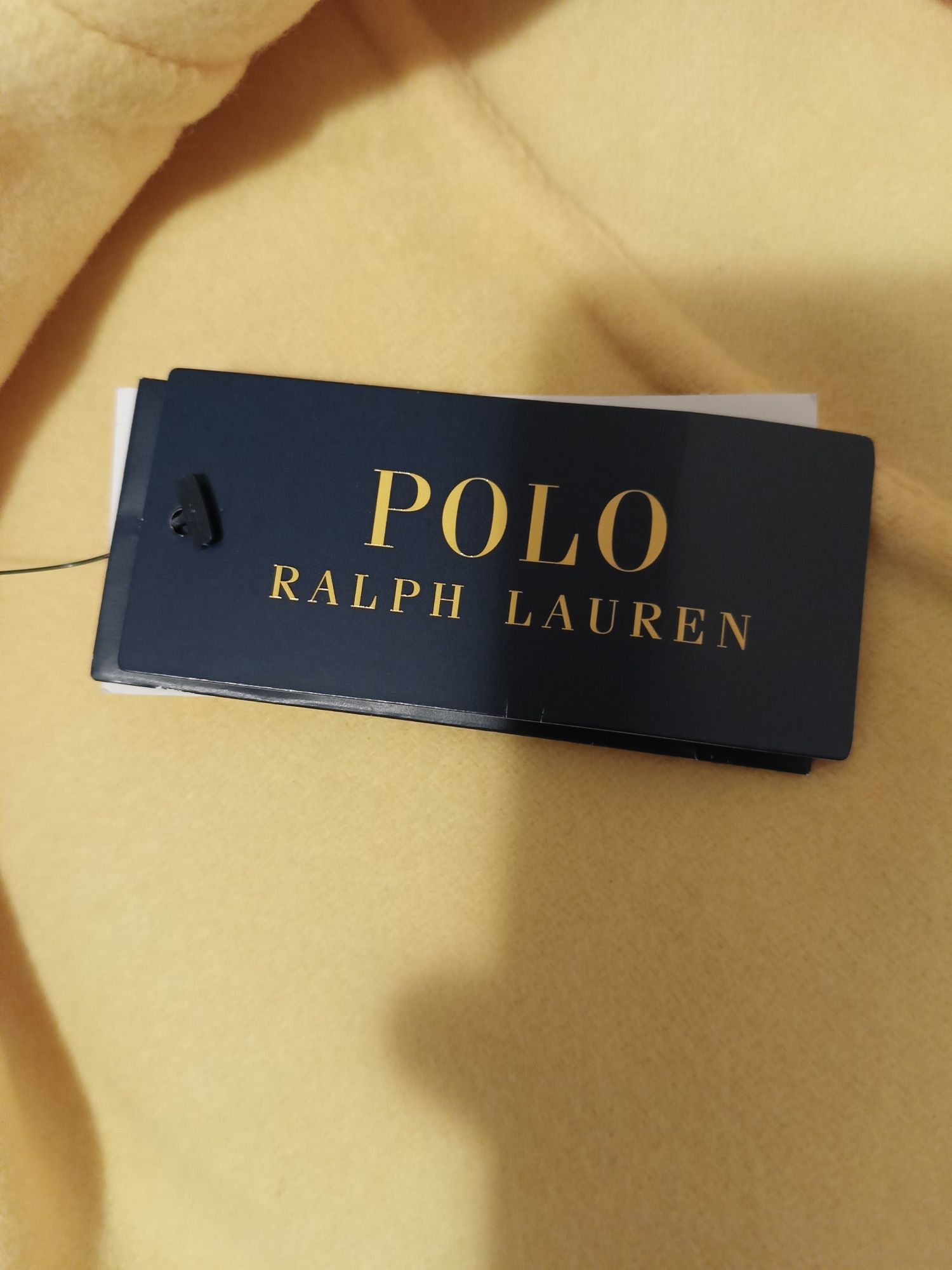 Żółty płaszcz Ralph Lauren