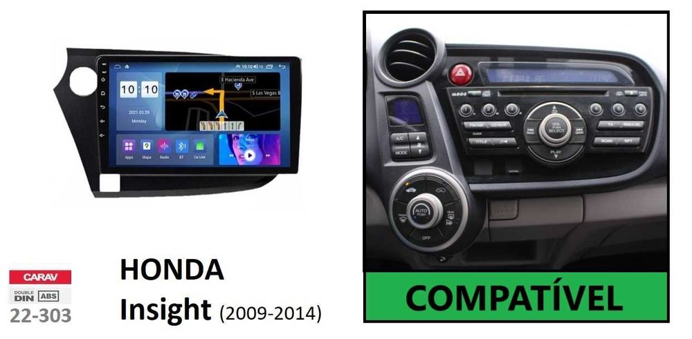 (NOVO) Rádio 2DIN • Honda • INSIGHT • CR-Z • Android CRZ [4+32GB]