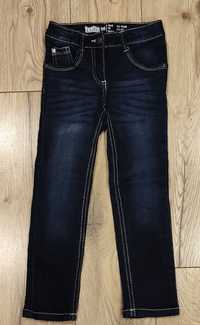 Spodnie jeansy dżinsy dziewczęce granatowe 110
