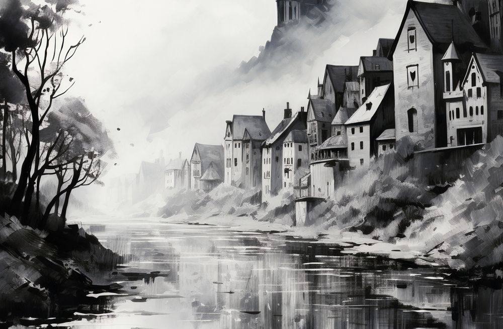 Plakat 91,5x60cm Mglisty Refleks