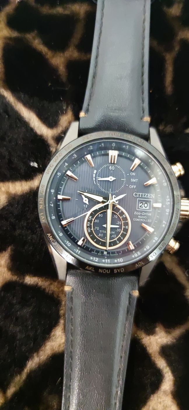 Zegarek Citizen eco drive ustawienia radiowo  stan idealny prezent