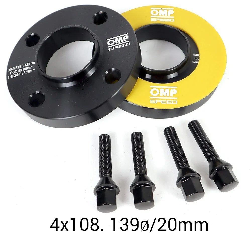 OMP Speed dystanse podwójnie centrujące 20mm 4x108 65.1mm M12x1.25 cza