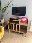 Mebel na winyle w kolorze jasnego drewna 100 cm