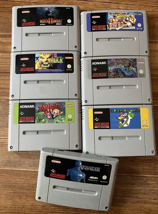 Super Nintendo: Aladdin, Earthworm Jim, Turtles IV, Final Fight,Batman
