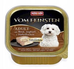 Animonda vom feinsten 22x 150g wołowina jogurt płatki