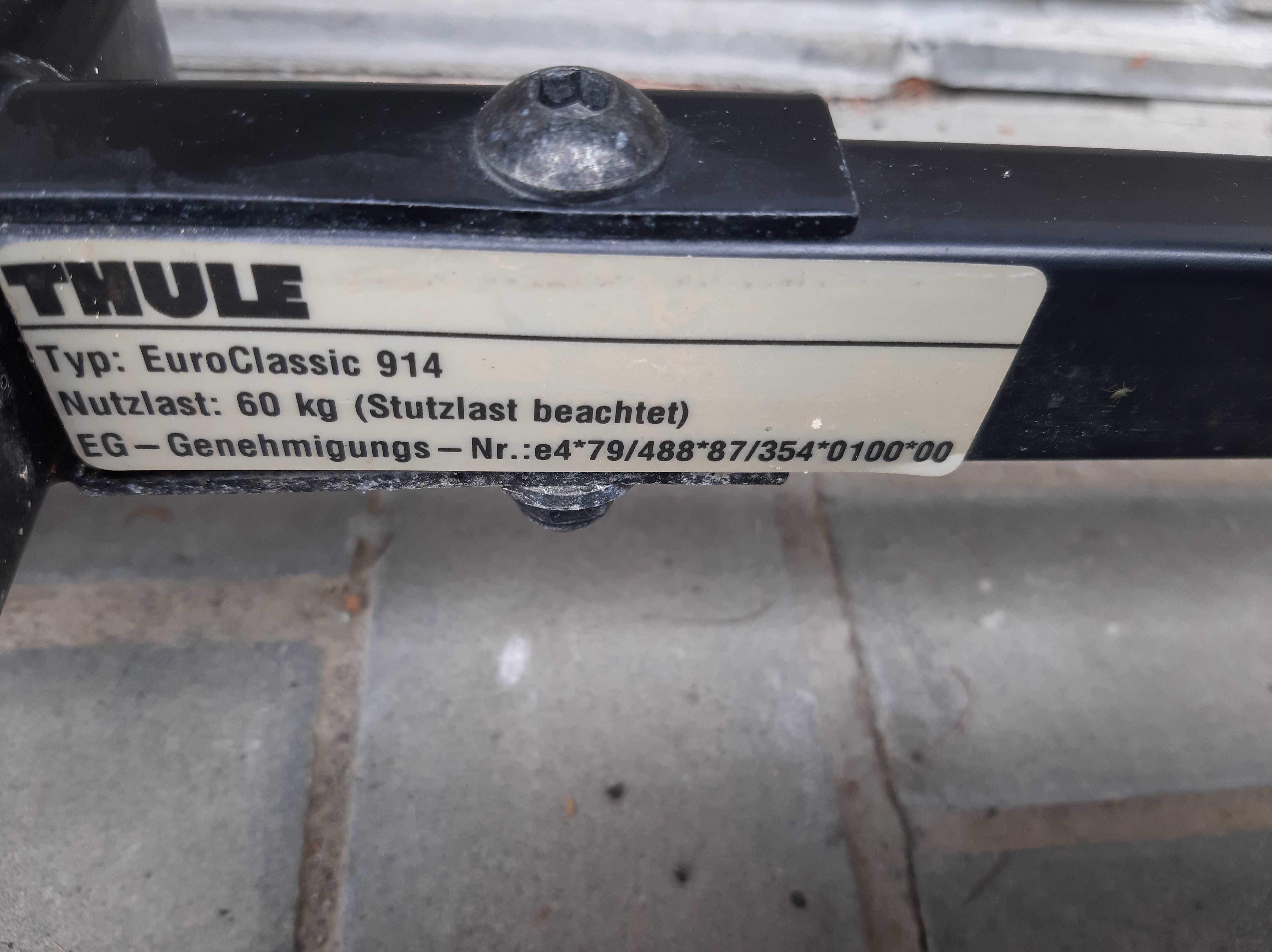 Bagaznik Thule na hak 3 i 4 rowery 914 uchylny PLATFORMA