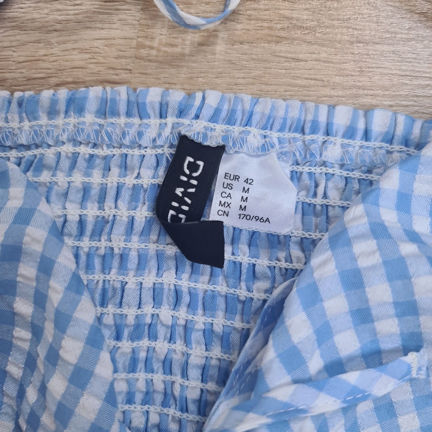 Letnia sukienka w kratkę r.38 H&M