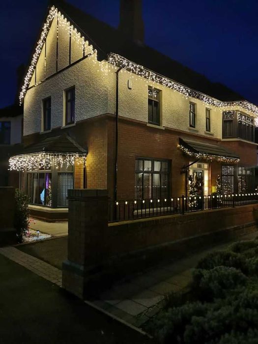 ХІТ! Вулична гірлянда роса, мішура, Бахрома, декор гирлянда на улицу