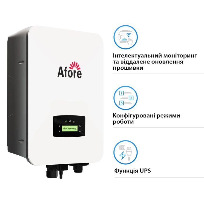 Гибридный однофазный инвертор Afore AF5K-SLP 5KW 48V 2 MPPT Wi-Fi 220V