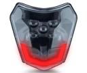 Фара на мотоцикл червоне габаритне світло