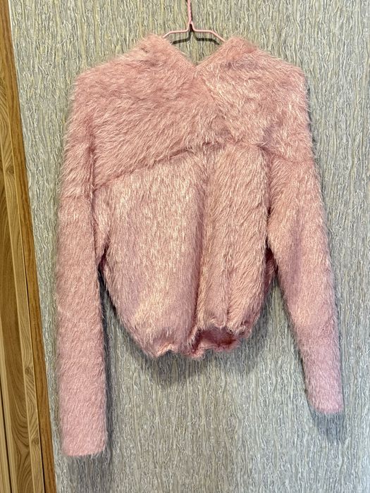 кофта кроп «травка» з горлом