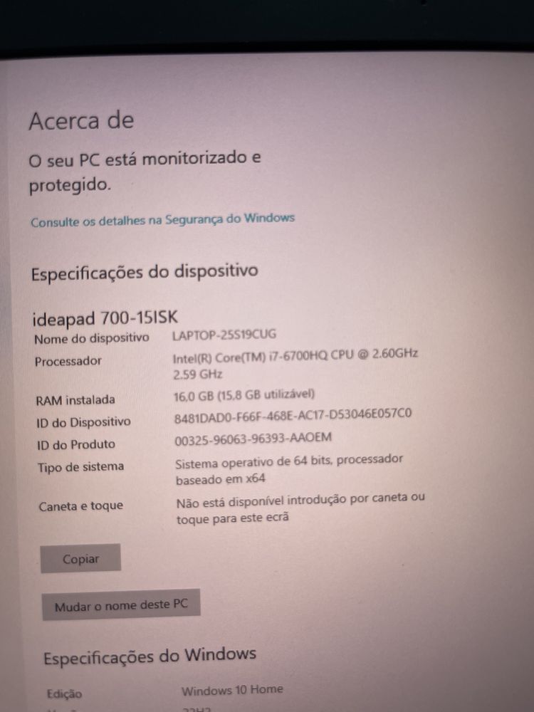 Lenovo ideapad 700 - 15ISK