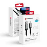 FORCELL F-ENERGY C257 kabel USB A do Lightning 2,4A 12W Cafule 1,2m