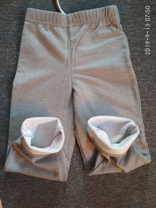 Теплые штаны с начесом (брюки, лосины) на 134-140 см.