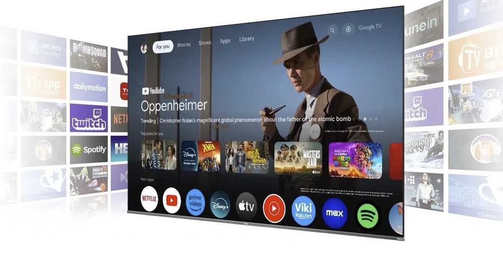 Telewizor QLED TCL 98T8B: 4K UHD 144 Hz Smart -Google TV,  ONKYO