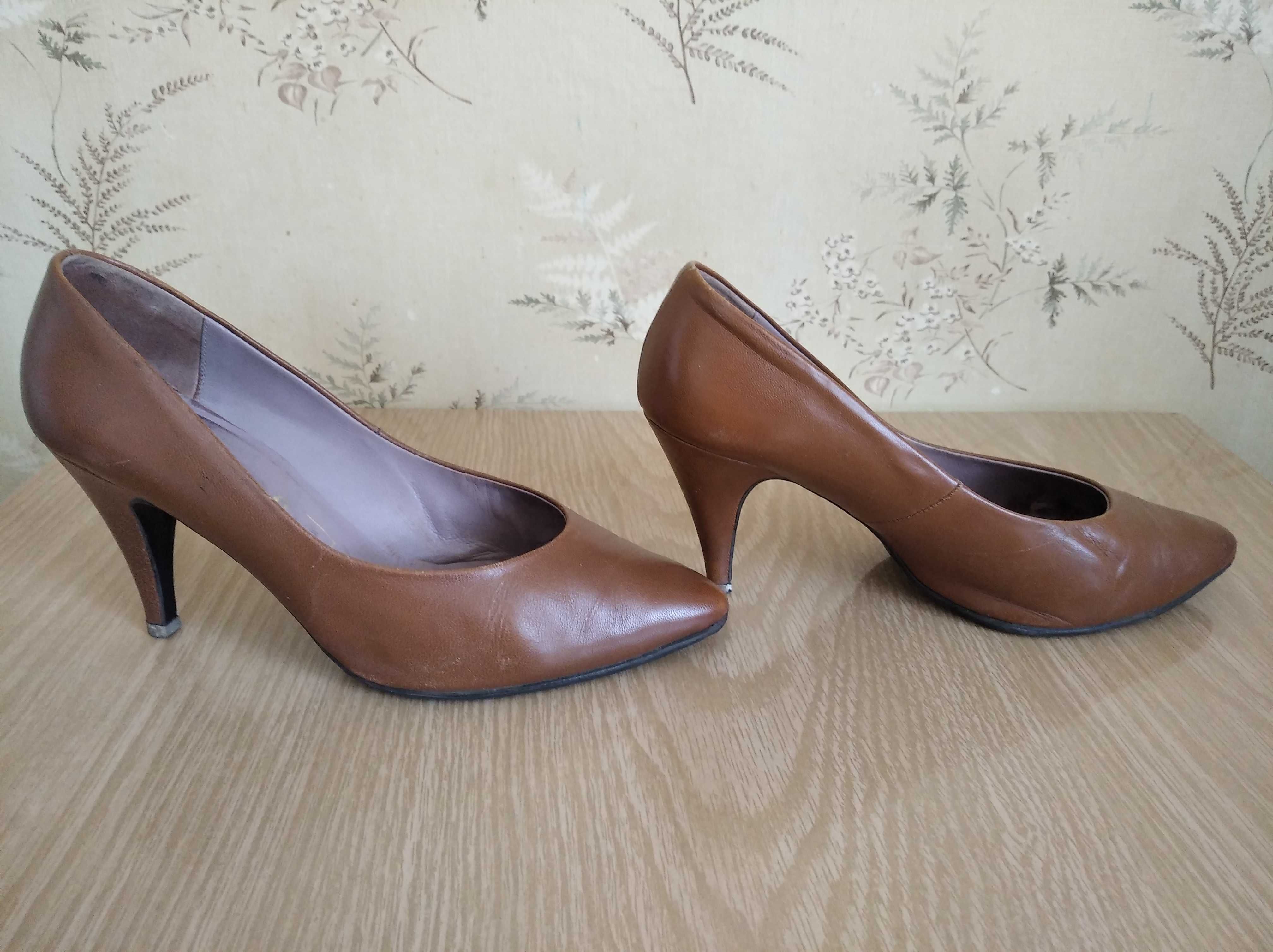 Туфли женские,  натуральная мягкая кожа, 36 и 37р.