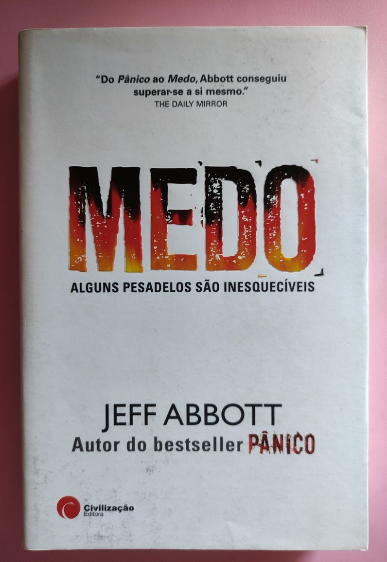 Livro "Medo" de Jeff Abbott