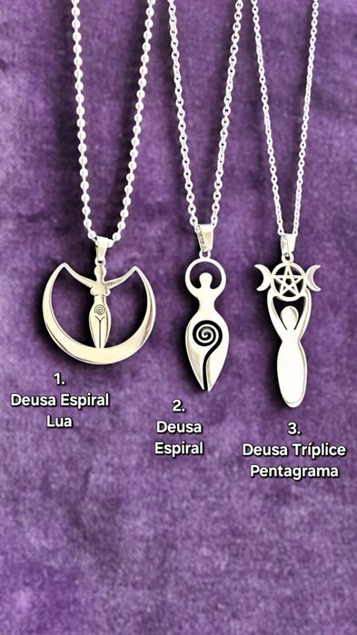Colares "Deusa" aço inoxidável