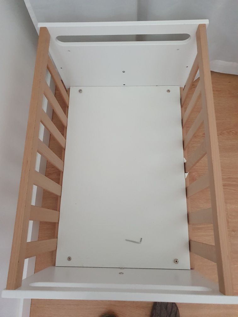 Berço Micuna Co-sleeping branco e madeira