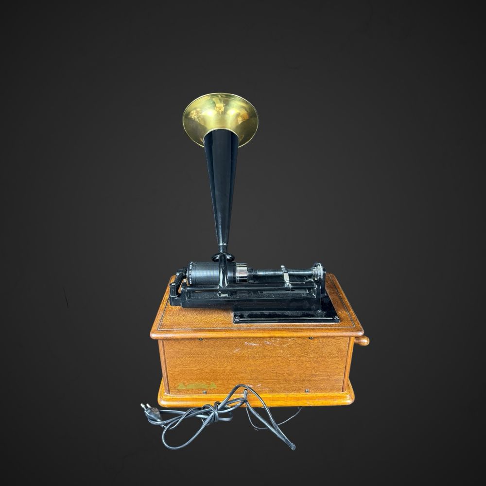 Radio jak Phonograph Thomas Fongraf Edison drewniana obudowa B41/8292