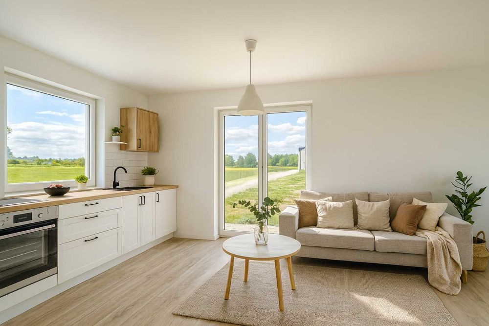 Nowy gotowy dom w Łodzi  w spokojnej okolicy (bez PCC, czynszu, opłat)