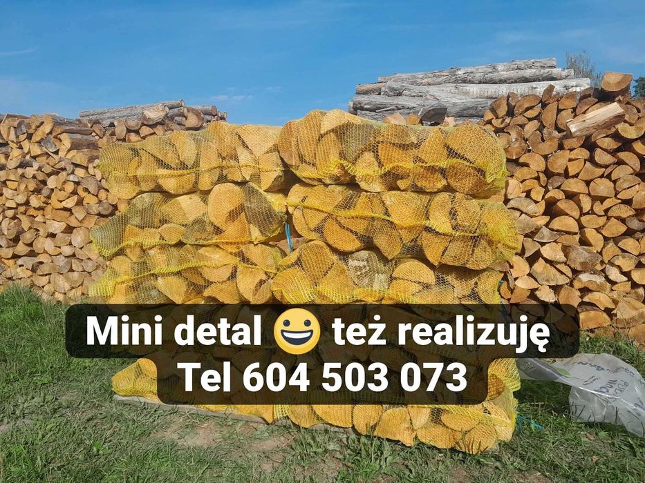 drewno kominkowe workowane