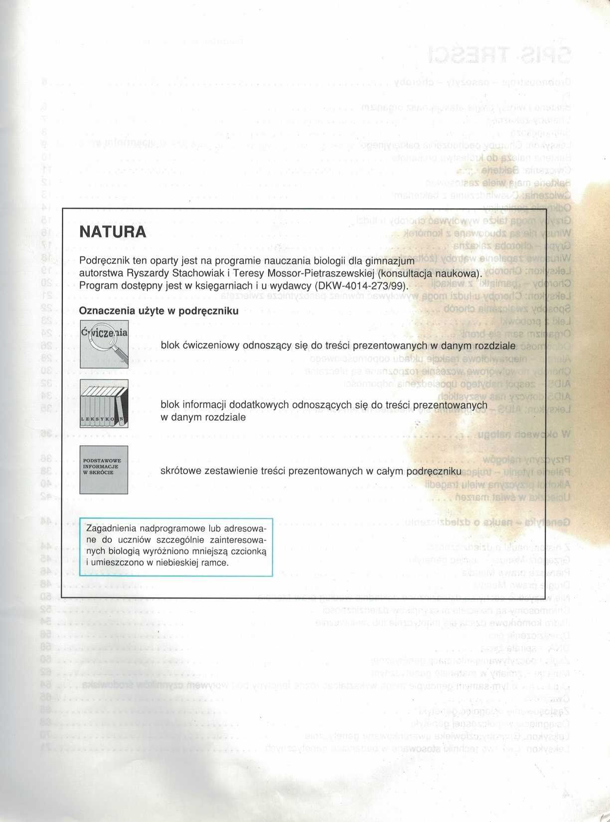 natura Biologia dla klasy 3 Gimnazjum