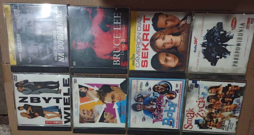 Filmy DVD różne tytuły - likwidacja kolekcji