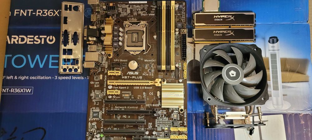 Комплектуючі S1150 ATX ASUS H87-PLUS \ I7 4770K  16GB DDr3 ID COLING