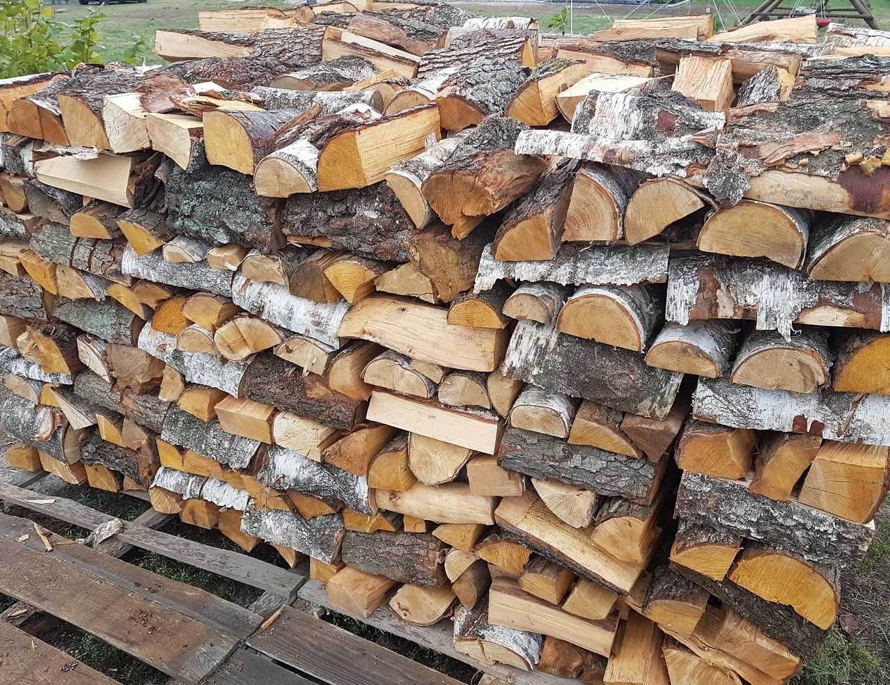 Drewno Kominkowe - Opałowe (Mieszanka Liściasta) Olcha-Brzoza