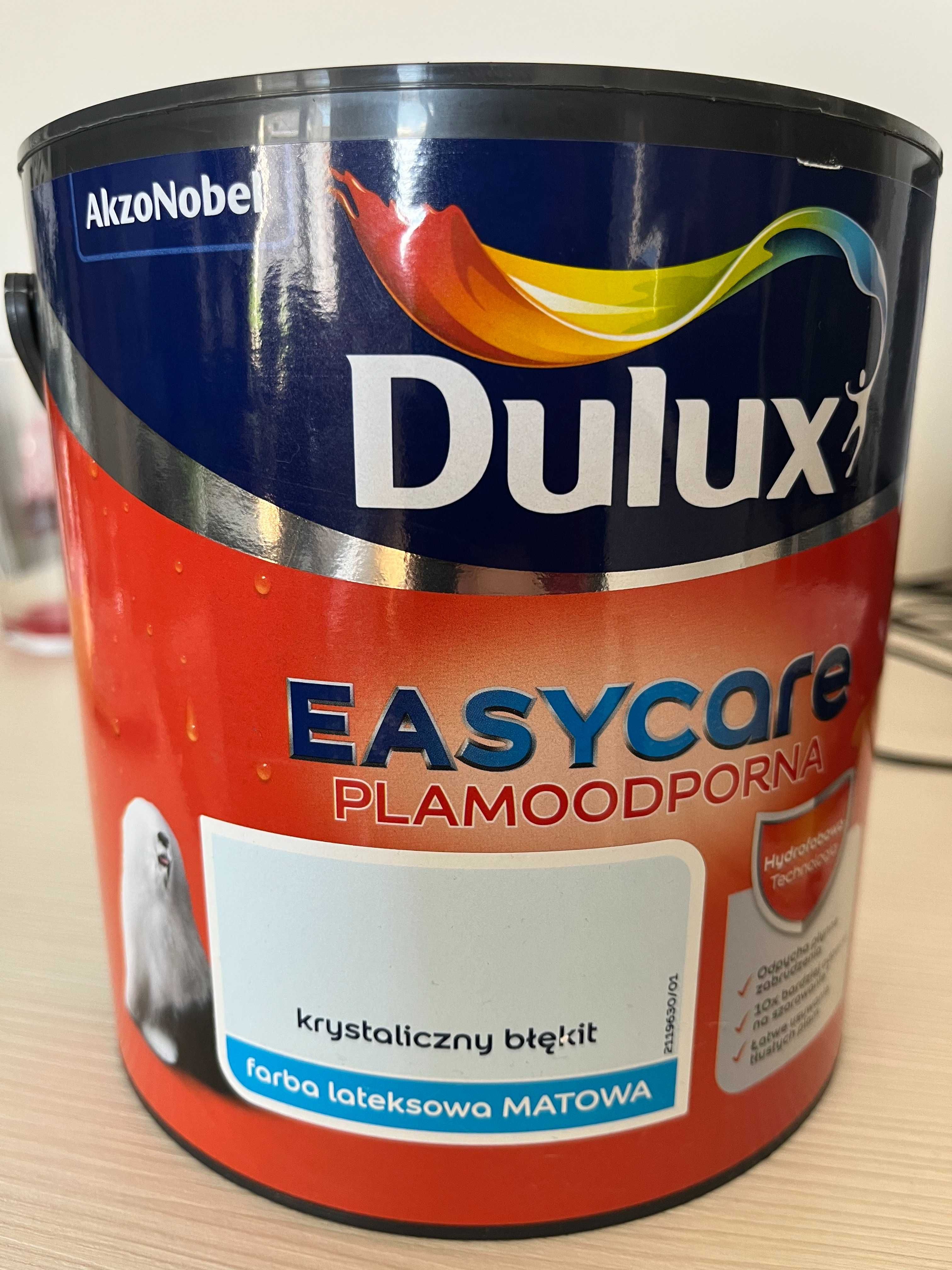 Farba DULUX Easycare krystaliczny błękit NOWA 2,5 l lateksowa mat