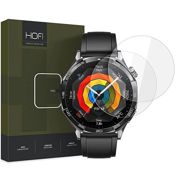 Szkło Hartowane Hofi Glass Pro+ 2-Pack Huawei Watch Gt 5 (46 Mm) Clear