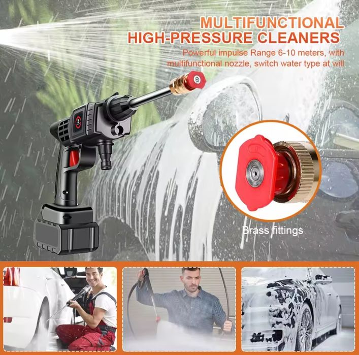 Pistola de pressão água lavagem nova