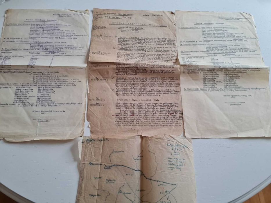Tajne dokumenty rozkazy 5 i 10 Pułk Artylerii Ciężkiej manewry 1925
