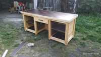Lada stół roboczy sprzedażowy sklepowy drewniany 206x72