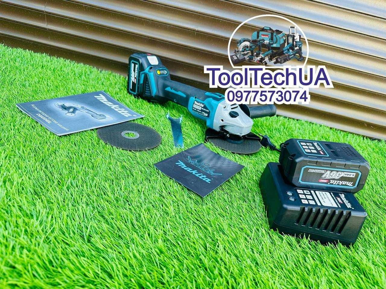 Акумуляторний набор 2/1 Makita Балгарка DGA504BL + Шурупокрут DHP485BL