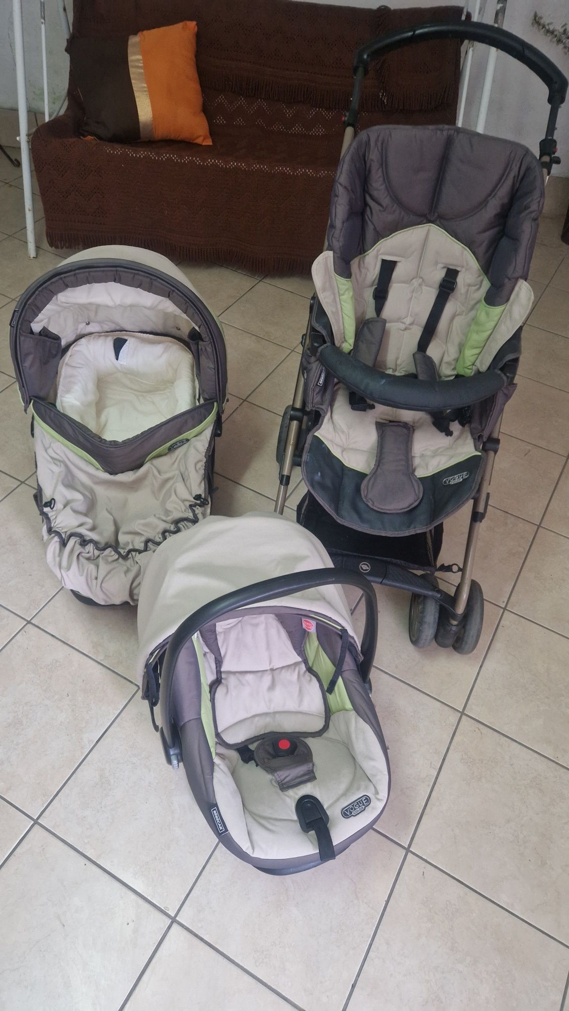 Trio BébéCar em 3 tons