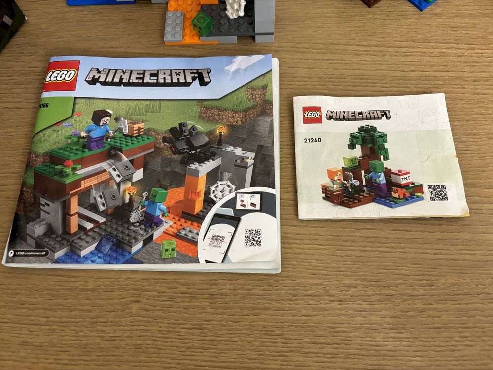 Lego Minecraft 21166 і 21240“ Закинута шахта “ і “ Пригоди на болоті “