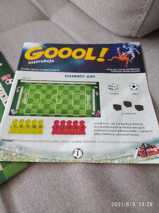 Gra Piłkarzyki planszówka Egmont Gool