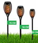 Lampa solarna wbijana efekt płomienia 76 cm XXL
