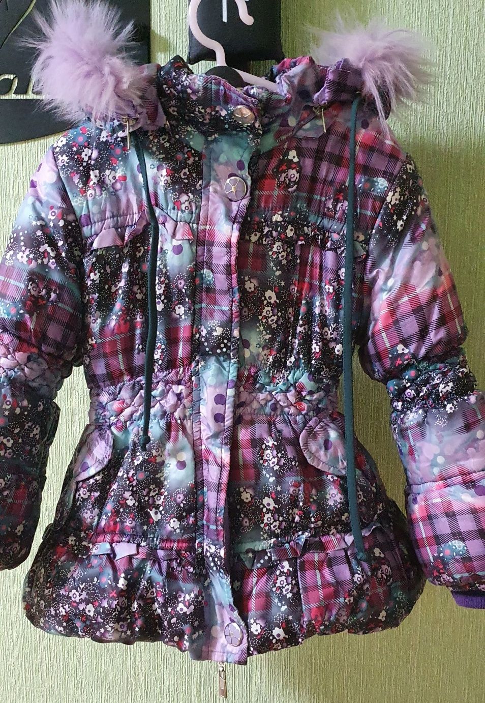 Зимняя детская куртка  комбинезон