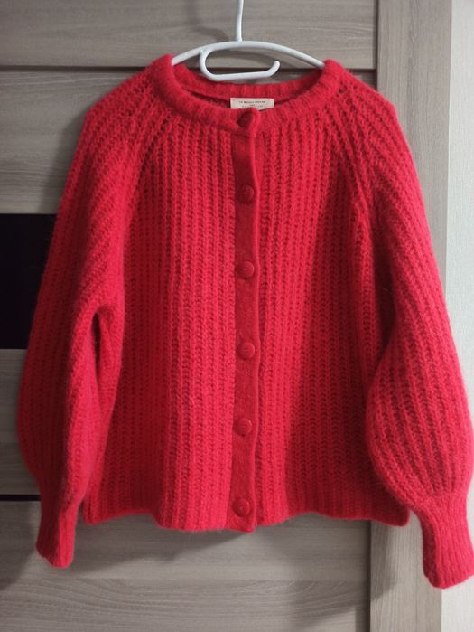 Sezane уютный кардиган оверсайз альпака шерсть
