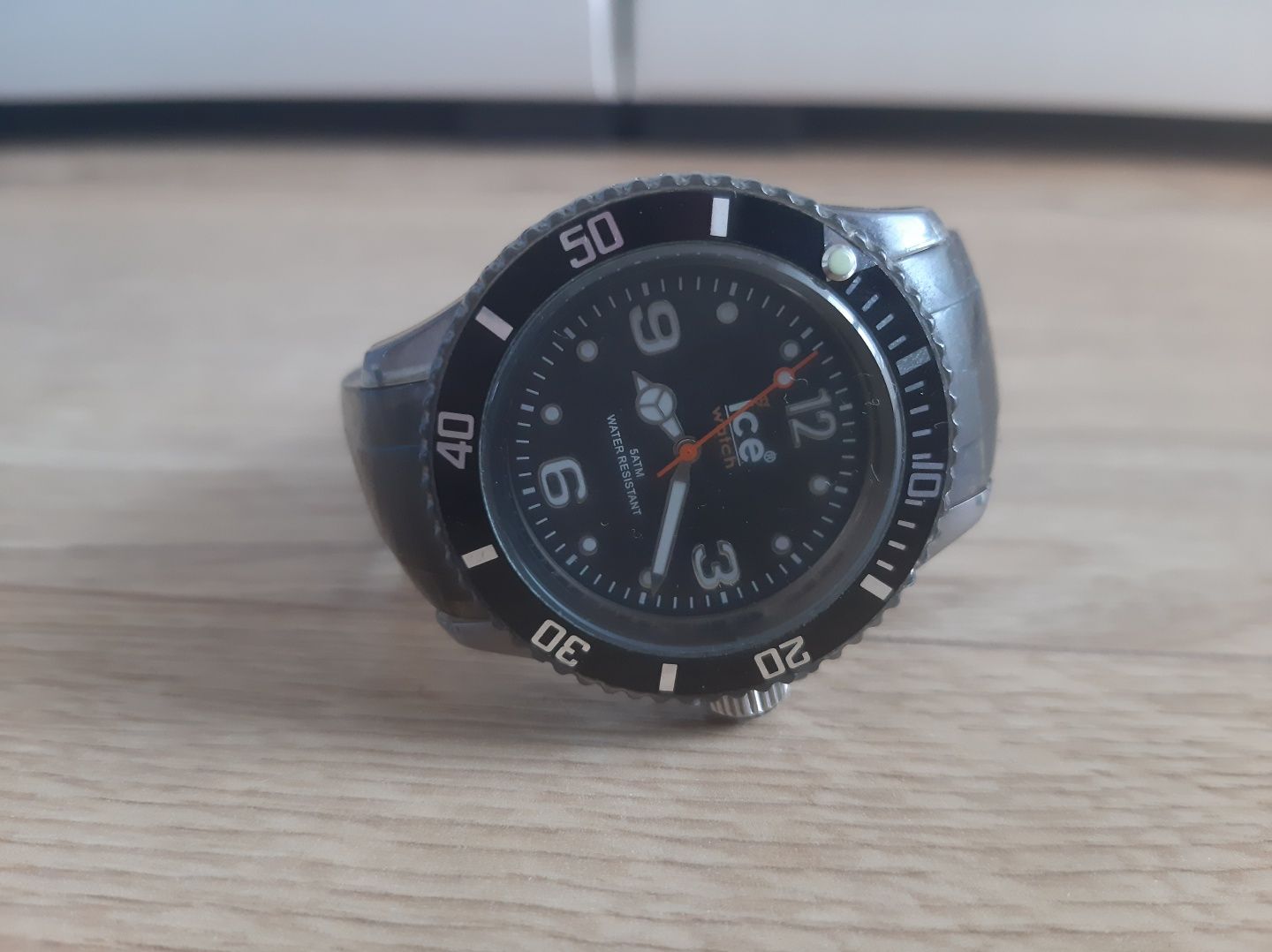 Ice Watch zegarek męski czarny silikonowy pasek oryginalny na rękę