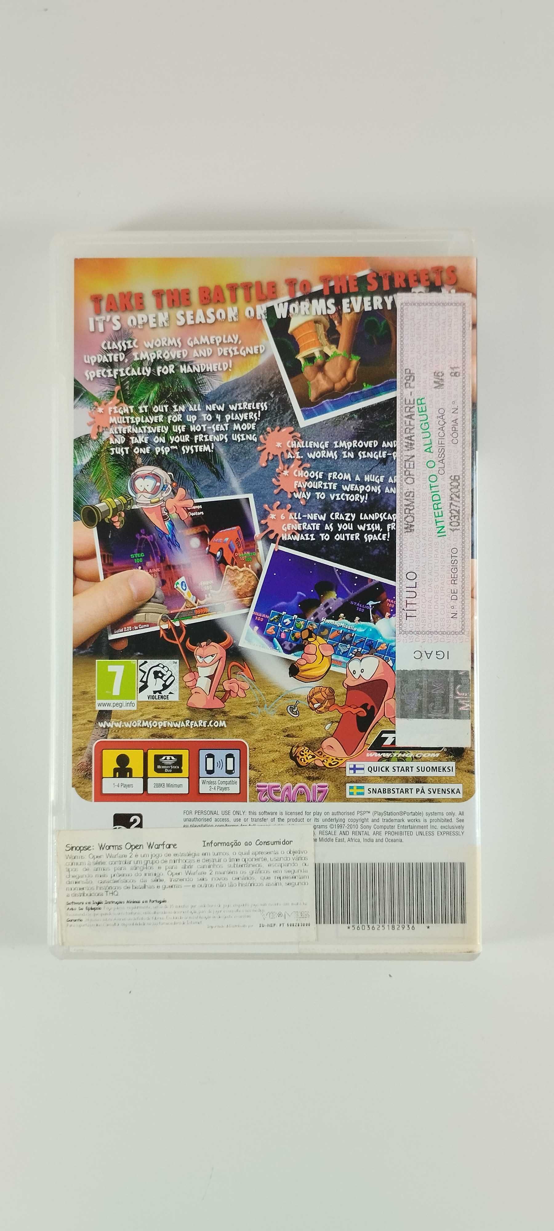 Worms: Open Warfare Playstation Portable PSP