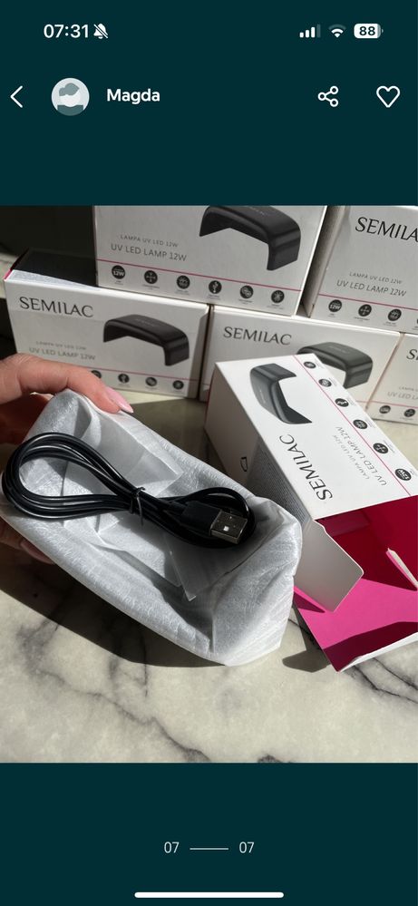 Lampa UV led 12w semilac