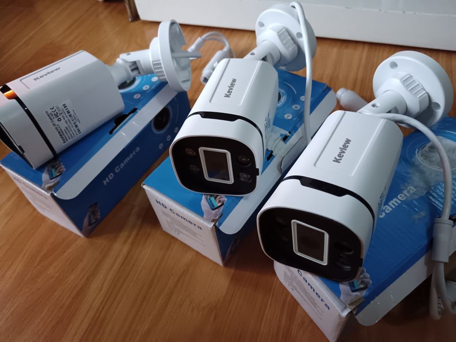 3 câmaras de vigilância HD exterior